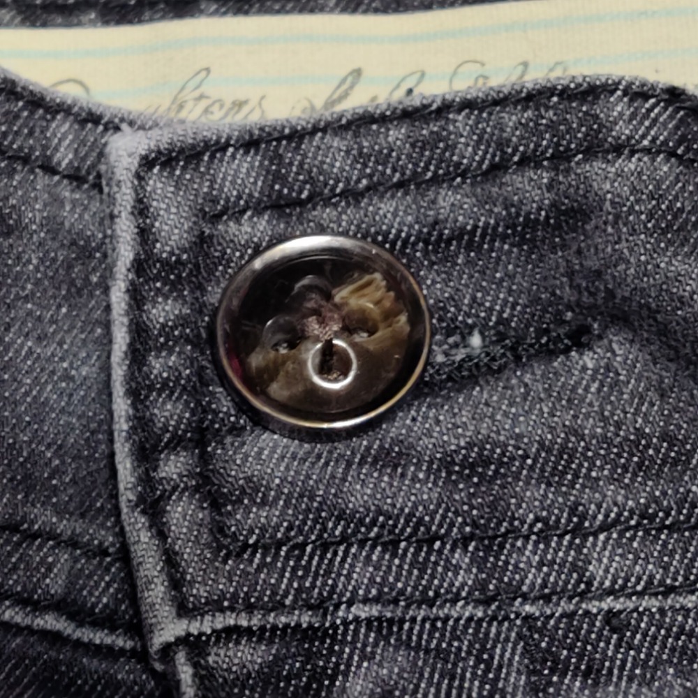 DAUGHTERS OF THE LIBERATION Women Size 32X31 Charcoal Denim Jeans READ - Picture 8 of 16